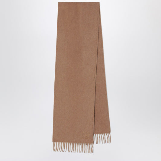 Max Mara Max Mara Camel scarf with Monogram embroidery